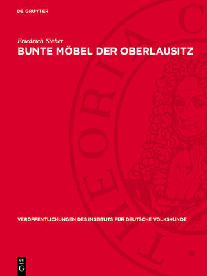 cover image of Bunte Möbel der Oberlausitz